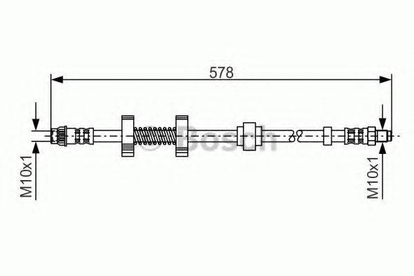 Тормозной шланг 1 987 476 796 BOSCH