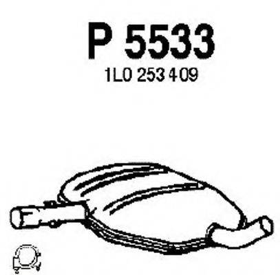 Средний глушитель выхлопных газов P5533 FENNO