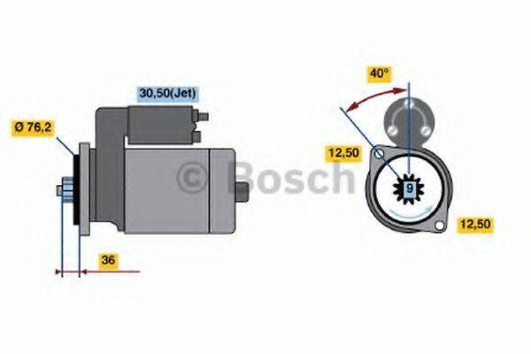 Стартер 0 986 017 830 BOSCH