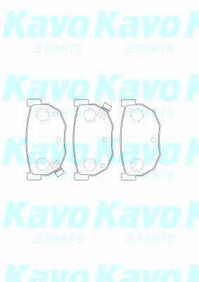 Комплект тормозных колодок BP-6609 KAVO PARTS