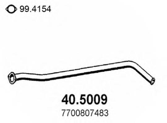 Труба выхлопного газа 40.5009 ASSO