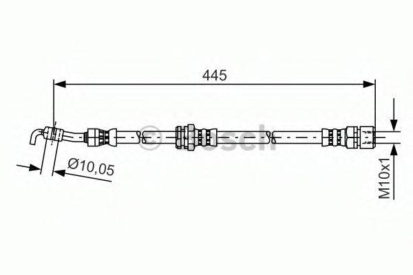 Тормозной шланг T 10 008 BREMBO