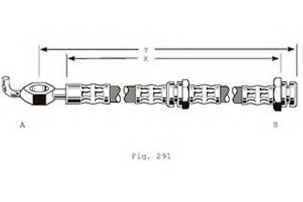 Тормозной шланг 9004220 GIRLING