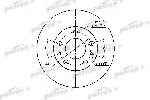 Тормозной диск PBD7219 PATRON