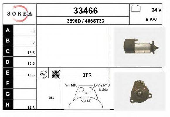 Стартер 33466 EAI