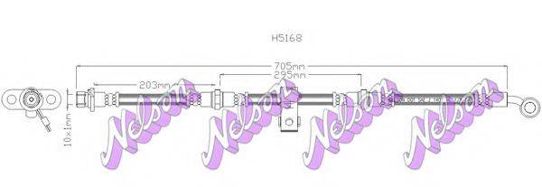 Тормозной шланг H5168 BROVEX-NELSON