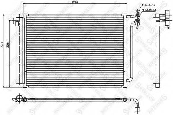 10-45077-SX STELLOX Конденсатор 10-45077-SX STELLOX