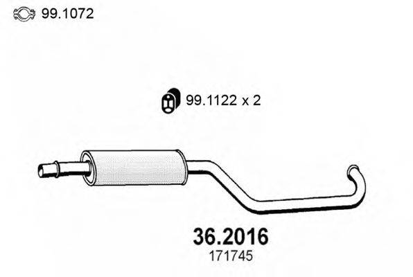 Предглушитель выхлопных газов