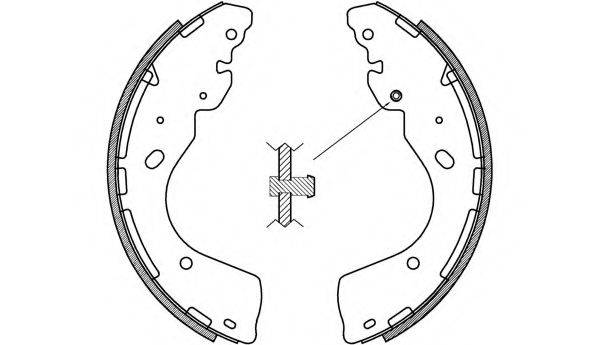 Комплект тормозных колодок BSA2233.00 OPEN PARTS