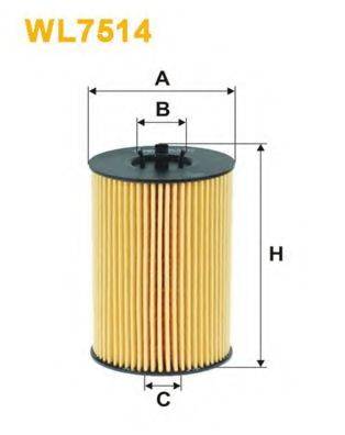 Фильтр масляный WL7514 WIX FILTERS