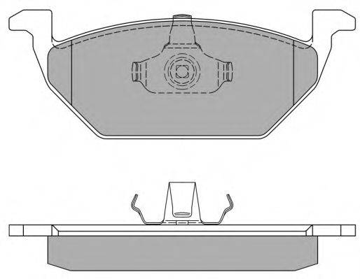 Комплект тормозных колодок, дисковый тормоз FBP-1069 FREMAX