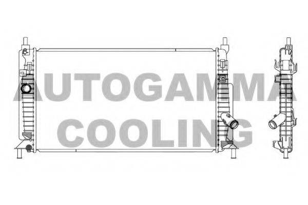 Радиатор, охлаждение двигателя 105903 AUTOGAMMA