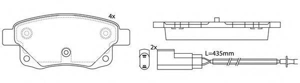 Комплект тормозных колодок, дисковый тормоз FP1502E FIT