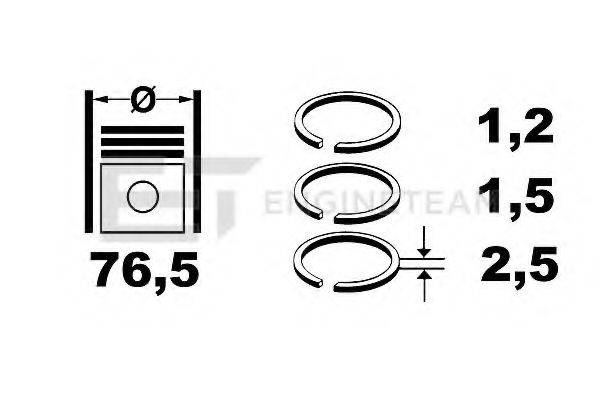 Комплект поршневых колец R1005400 ET ENGINETEAM