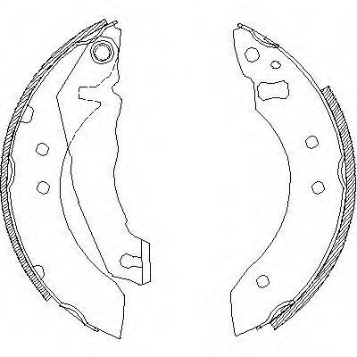 Комплект тормозных колодок Z4051.00 WOKING