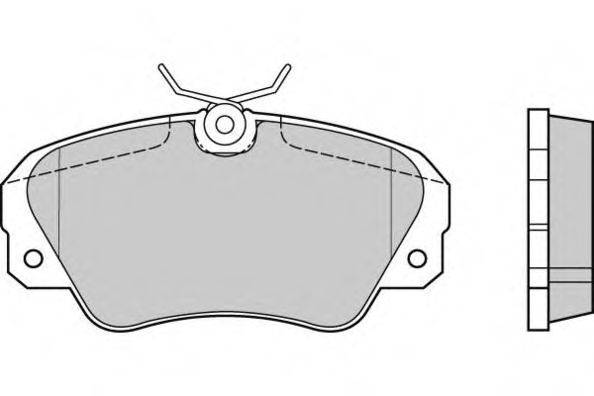 Комплект тормозных колодок, дисковый тормоз 12-0514 E.T.F.