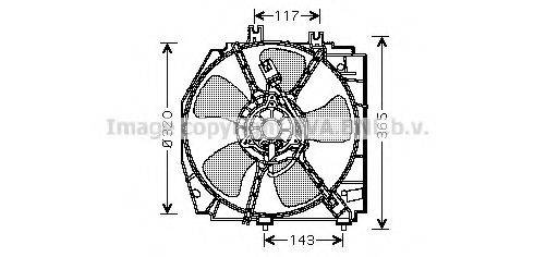 Вентилятор, охлаждение двигателя MZ7521 AVA QUALITY COOLING