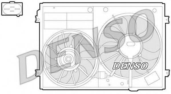Вентилятор, охлаждение двигателя DER32012 DENSO