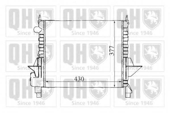 Радиатор, охлаждение двигателя QER1345 QUINTON HAZELL