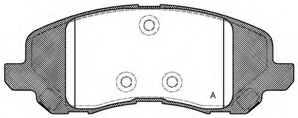 Комплект тормозных колодок, дисковый тормоз BPA0804.20 OPEN PARTS