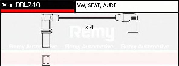 DRL740 REMY Комплект проводов зажигания DRL740 REMY