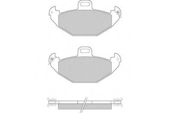 Комплект тормозных колодок, дисковый тормоз 12-0922 E.T.F.