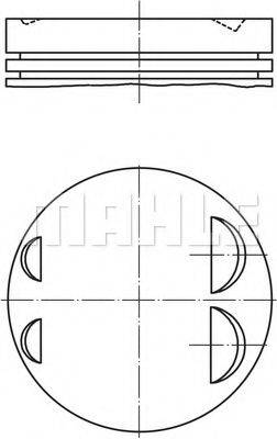 083 07 00 MAHLE ORIGINAL Поршень 083 07 00 MAHLE ORIGINAL