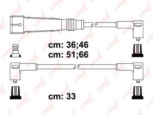 Комплект проводов зажигания SPC8027 LYNXauto