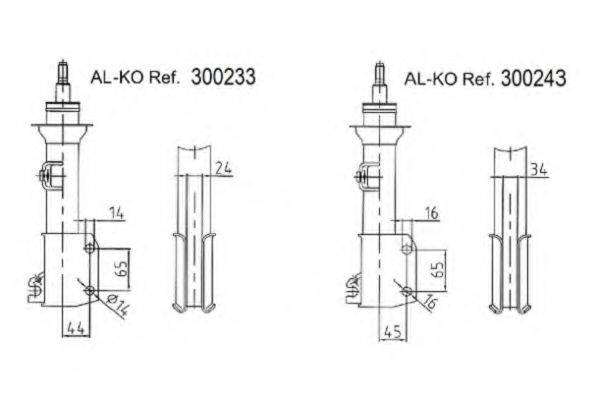 Амортизатор 300243 AL-KO