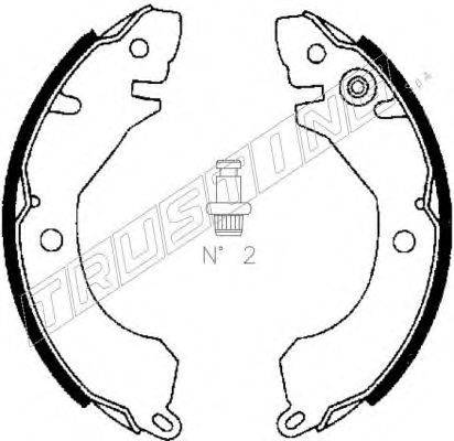 Комплект тормозных колодок 064.157 TRUSTING