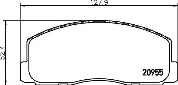 20955/15,0мм Тормозные колодки PAGID T0359 PAGID