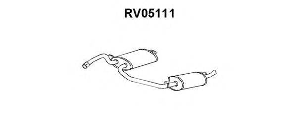 Глушитель выхлопных газов конечный RV05111 VENEPORTE