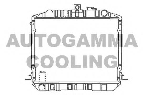 Радиатор, охлаждение двигателя 104728 AUTOGAMMA