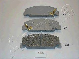 Комплект тормозных колодок, дисковый тормоз 50-04-442 ASHIKA