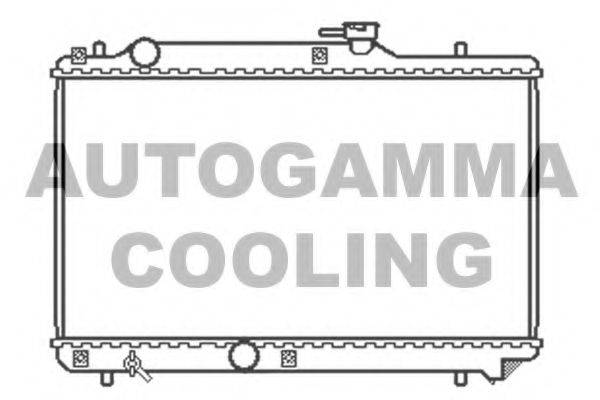 Радиатор, охлаждение двигателя 102322 AUTOGAMMA