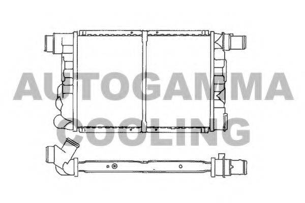 Радиатор, охлаждение двигателя 100263 AUTOGAMMA