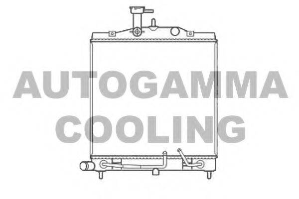 Радиатор, охлаждение двигателя 105806 AUTOGAMMA