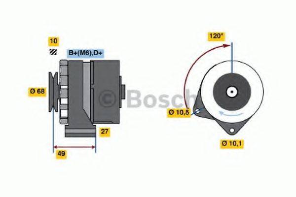 Генератор 0 986 031 460 BOSCH