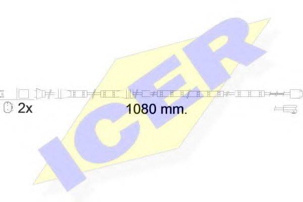 Сигнализатор, износ тормозных колодок 610558 E C ICER