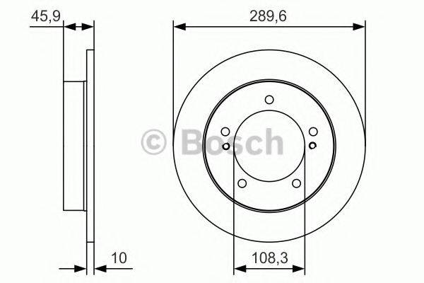 Тормозной диск 0 986 479 B09 BOSCH