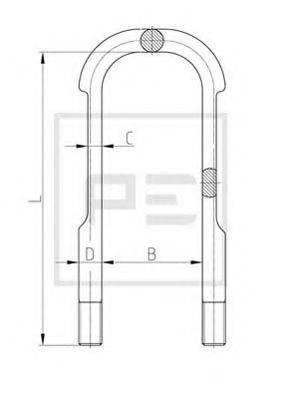 Стремянка рессоры 125.011-00A PE Automotive