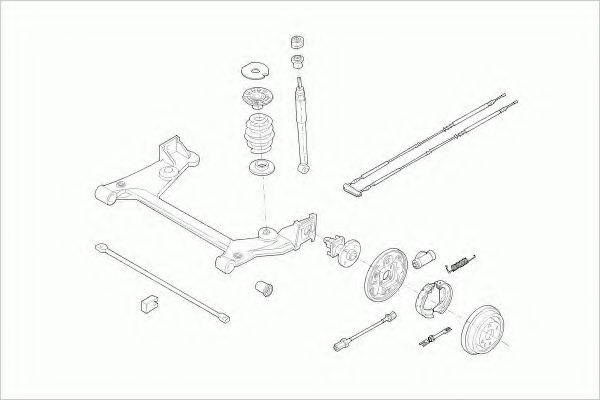 Подвеска колеса OPEL-ASTRA-RL007 LEMFORDER