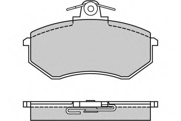 Комплект тормозных колодок 12-0287 E.T.F.