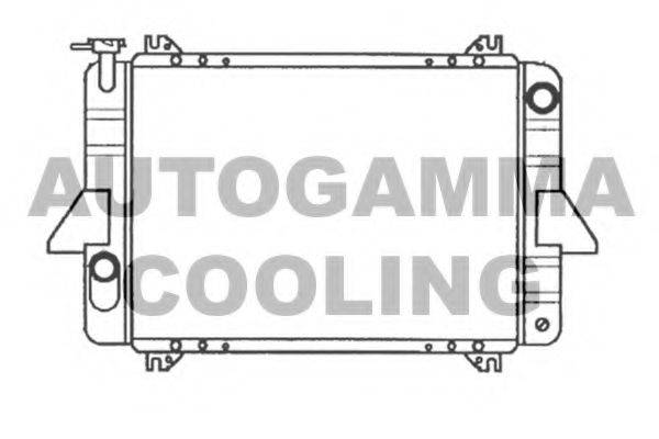 Радиатор, охлаждение двигателя 101383 AUTOGAMMA
