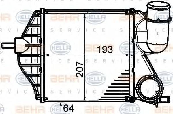 Интеркулер 8ML 376 910-011 HELLA