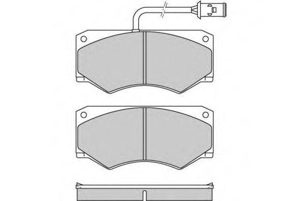 Комплект тормозных колодок, дисковый тормоз 12-0611 E.T.F.