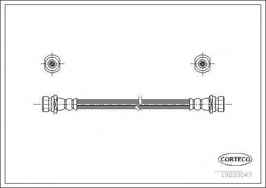 Тормозной шланг 19033047 CORTECO