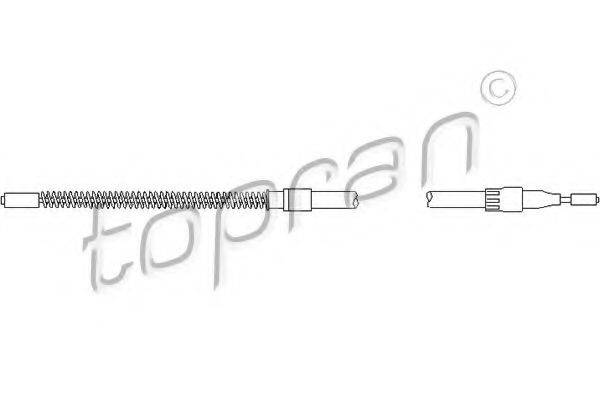 Трос, стояночная тормозная система 104 251 TOPRAN