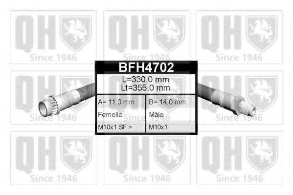 Тормозной шланг BFH4702 QUINTON HAZELL