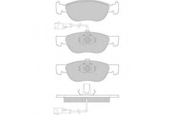 Комплект тормозных колодок, дисковый тормоз 12-0667 E.T.F.